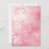 Eenvoudig en elegant roze 21e verjaardagsfeest kaart (Achterkant)