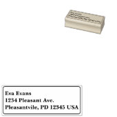 Eenvoudig en elegant rubberstempel (Gestempeld)