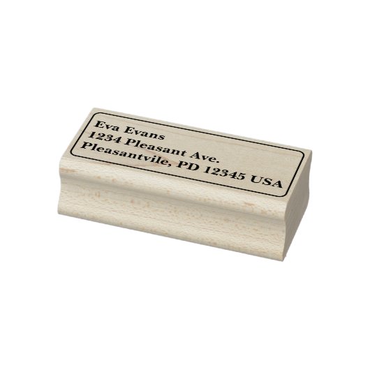 Eenvoudig en elegant rubberstempel (Stempel)