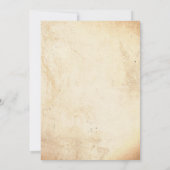 Eenvoudig en elegant rustiek 21e verjaardagsfeest kaart (Achterkant)