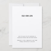 Eenvoudig en Elegant Save the Date Kaart (Voorkant)
