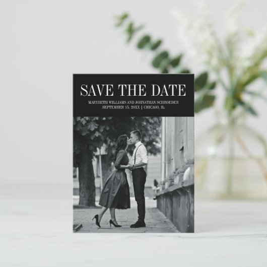 Eenvoudig en elegant sparen het Briefkaart van de (Staand voorkant)