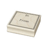 Eenvoudig en elegant van cadeau rubberstempel (Stempel)