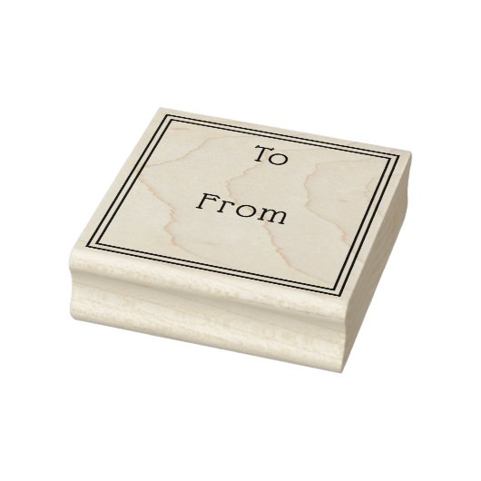 Eenvoudig en elegant van cadeau rubberstempel (Stempel)