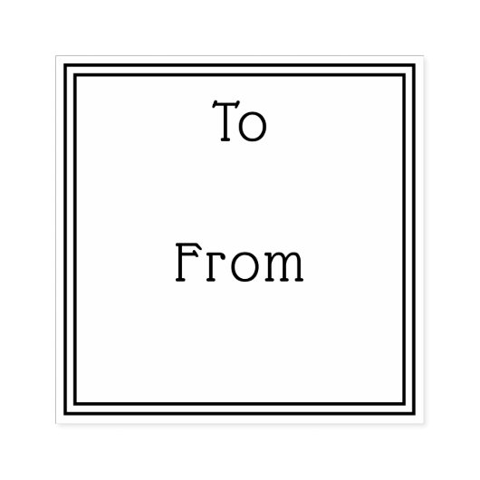 Eenvoudig en elegant van cadeau rubberstempel (Afrduk)