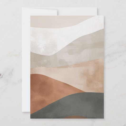 Eenvoudig en elegant veelkleurig vrijgezellenfeest kaart (Achterkant)