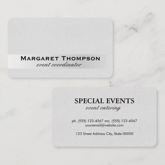 Eenvoudig en Elegant Visitekaartje (Voorkant / Achterkant)