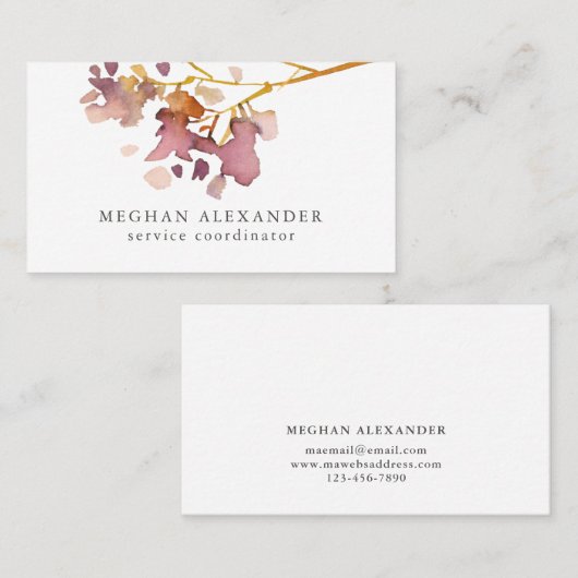 Eenvoudig en elegant Visitekaartje (Voorkant / Achterkant)