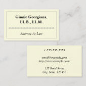 Eenvoudig en elegant Visitekaartje van procureur-g (Voorkant / Achterkant)