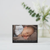 Eenvoudig en elegant Visitekaartje voor fotografie (Staand voorkant)