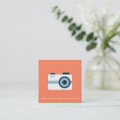 Eenvoudig en elegant Visitekaartje voor fotografie (Staand voorkant)