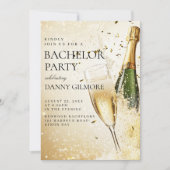 Eenvoudig en elegant vrijgezellenfeest kaart (Voorkant)