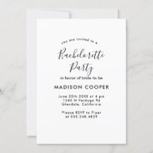 eenvoudig en elegant vrijgezellenfeest