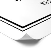 Eenvoudig en elegant Weddenschap Welkomstteken Pos Poster (Hoek)