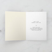 Eenvoudig en elegant Zijn gelofte bruiloft Kaart (Binnen)
