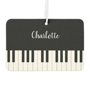 Eenvoudig en elegant zwart-wit piano-toetsenbord luchtverfrisser