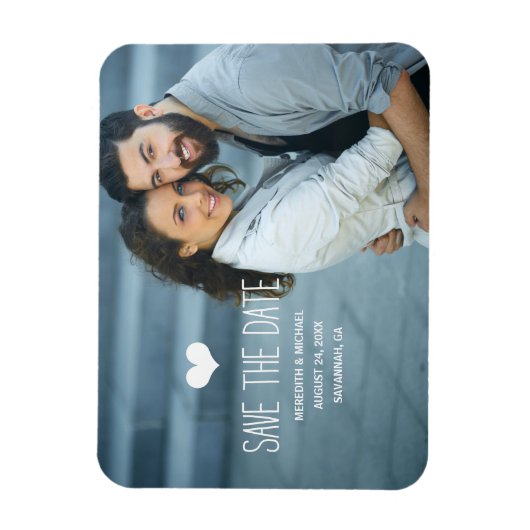 Eenvoudig en fijn | De foto bewaart de Datum Magneet (Verticaal)