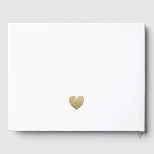 Eenvoudig en gelukkig ooit na een gouden hart brui gastenboek (Achterkant)