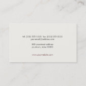 Eenvoudig en gesofisticeerd proces van de Schaal v Visitekaartje (Achterkant)