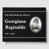 Eenvoudig en gewoon begrafenisboek/Memorial Guestb Gastenboek (Voorkant)