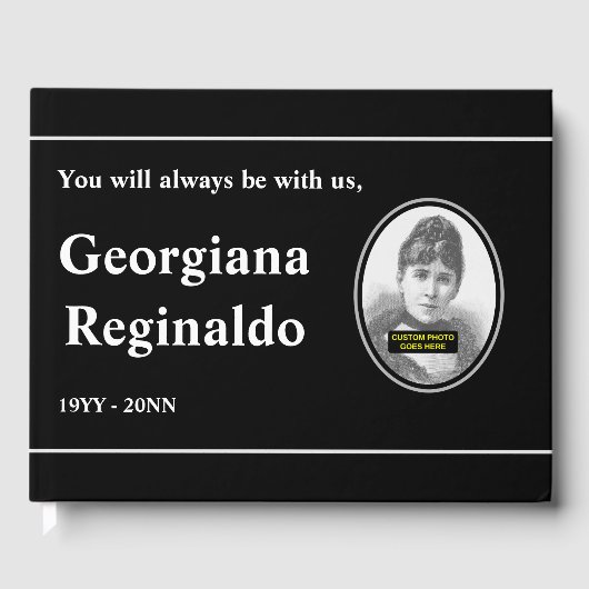 Eenvoudig en gewoon begrafenisboek/Memorial Guestb Gastenboek (Voorkant)