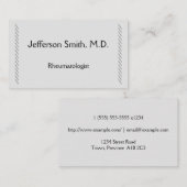 Eenvoudig en gewoon Visitekaartje voor reumatoloog (Voorkant / Achterkant)