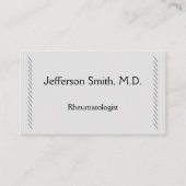 Eenvoudig en gewoon Visitekaartje voor reumatoloog (Voorkant)