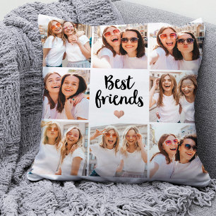 Eenvoudig en grafisch   Best Friends Heart Photo C Kussen