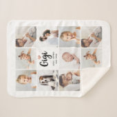 Eenvoudig en grafisch | Foto-collage en -hart voor Sherpa Deken (Voorkant (horizontaal))