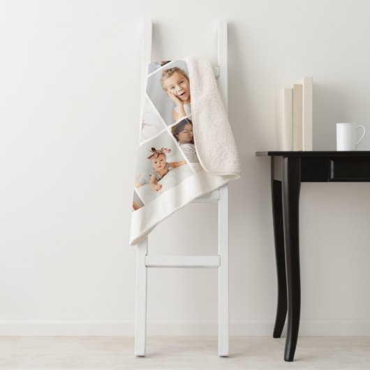 Eenvoudig en grafisch | Foto-collage voor mam met  Sherpa Deken (In situ)