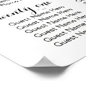 Eenvoudig en grafisch huwelijk - Meer tabellen | Z Poster (Hoek)