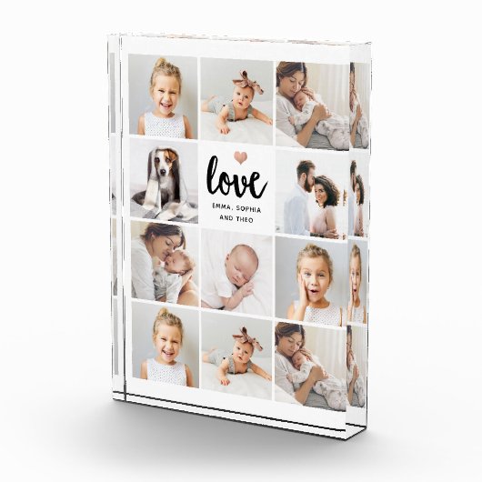 Eenvoudig en grafisch kleuren | Liefde met hart Fotoblokken (Rechts)