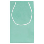 Eenvoudig en grafisch Mint Groen Monogram met Naam Klein Cadeauzakje (Achterkant)