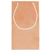 Eenvoudig en grafisch Oranje monogram met naam Klein Cadeauzakje (Achterkant)