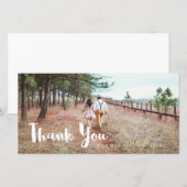 Eenvoudig en grappig huwelijk bedankkaart (Voorkant / Achterkant)