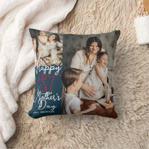 Eenvoudig en hoofdmoederdag Gift Photo Collage Kussen