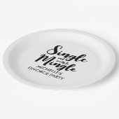 Eenvoudig en klaar om scheidingspartnerschap te co papieren bordje (Gekanteld)