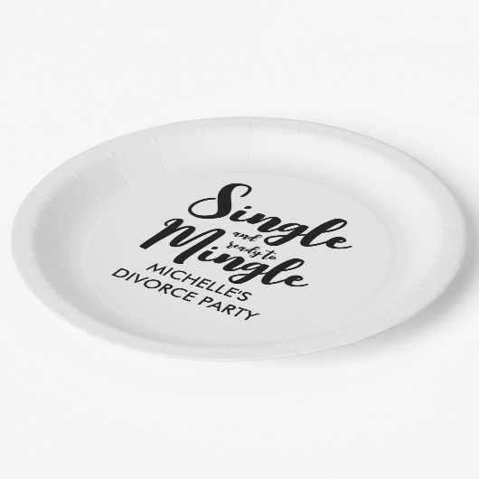 Eenvoudig en klaar om scheidingspartnerschap te co papieren bordje (Gekanteld)