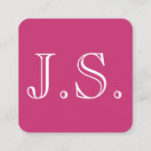 Eenvoudig en klasdecorator-Visitekaartje Vierkante Visitekaartje (Achterkant)