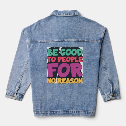 Eenvoudig en klassiek: jeans denim jacket (Achterkant)