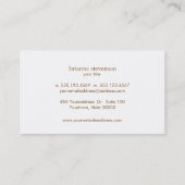 Eenvoudig en klassiek mooi licht grijs minimalisti visitekaartje (Achterkant)