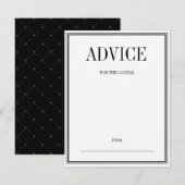 Eenvoudig en legant huwelijksadvies Kaart (Voorkant / Achterkant)