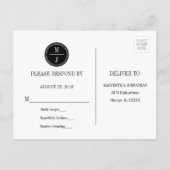 Eenvoudig en legant RSVP-Briefkaart Uitnodiging Briefkaart (Achterkant)
