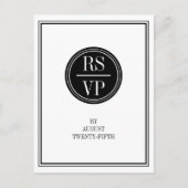 Eenvoudig en legant RSVP-Briefkaart Uitnodiging Briefkaart (Voorkant)