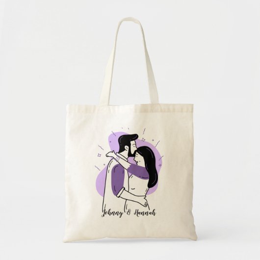Eenvoudig en leuk stel tote bag (Voorkant)