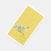 Eenvoudig en levendig bruiloft Bright Geel II Servet (Hoek)