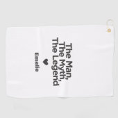 Eenvoudig en lief citaat Gepersonaliseerde papa Gi Golfhanddoek (Horizontaal)