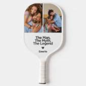 Eenvoudig en lief citaat Gepersonaliseerde papa Gi Pickleball Paddle (Achterkant)