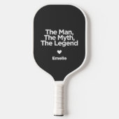 Eenvoudig en lief citaat Gepersonaliseerde papa Gi Pickleball Paddle (Achterkant)