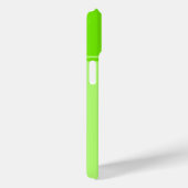 Eenvoudig en limoengroen gestreept monogram Case-Mate iPhone case (Achterkant / Rechts)